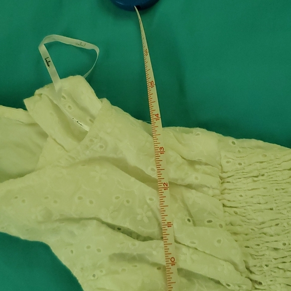 NWT Lulu's Eyelet Tie-Back Tiered Mini Dress - Picture 8 of 9